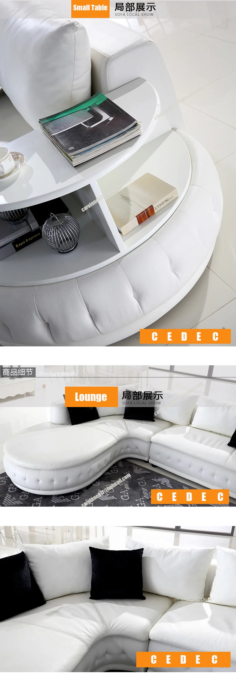 Lounge+ 2 seat+ otoma/lot) белая натуральная кожа маленькая мебель для гостиной диван# CE-226