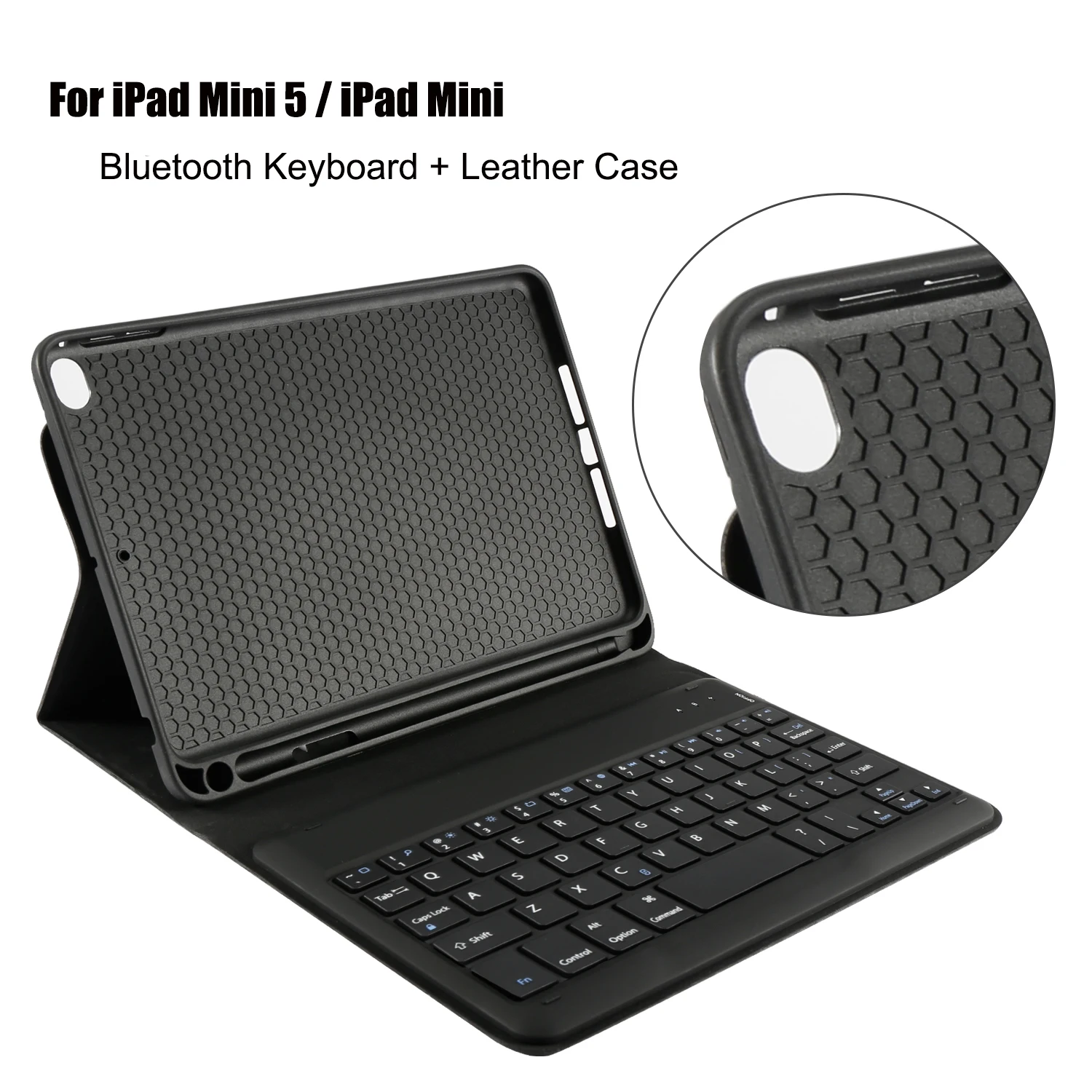 

Wireless Bluetooth Keyboard Cover Case For iPad Mini 5 2019 Case 7.9 inch Keyboard Leather Case Set with Sleep/Wake Smart