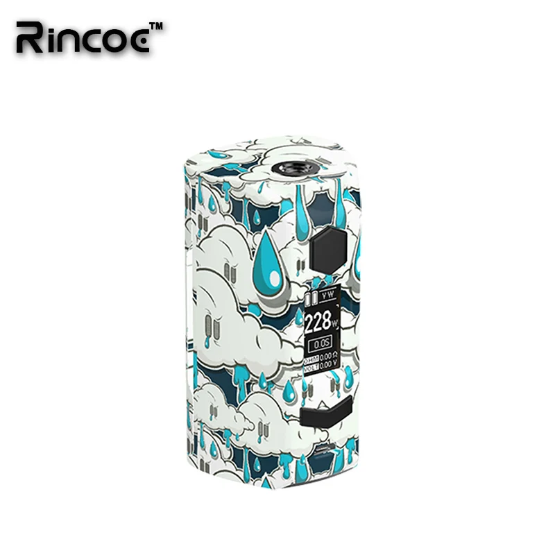 Новейший Rincoe Manto S Mesh 228W mod fit 6 мл Metis Mix Tank Питание от двух аккумуляторов 18650 Быстрая зарядка