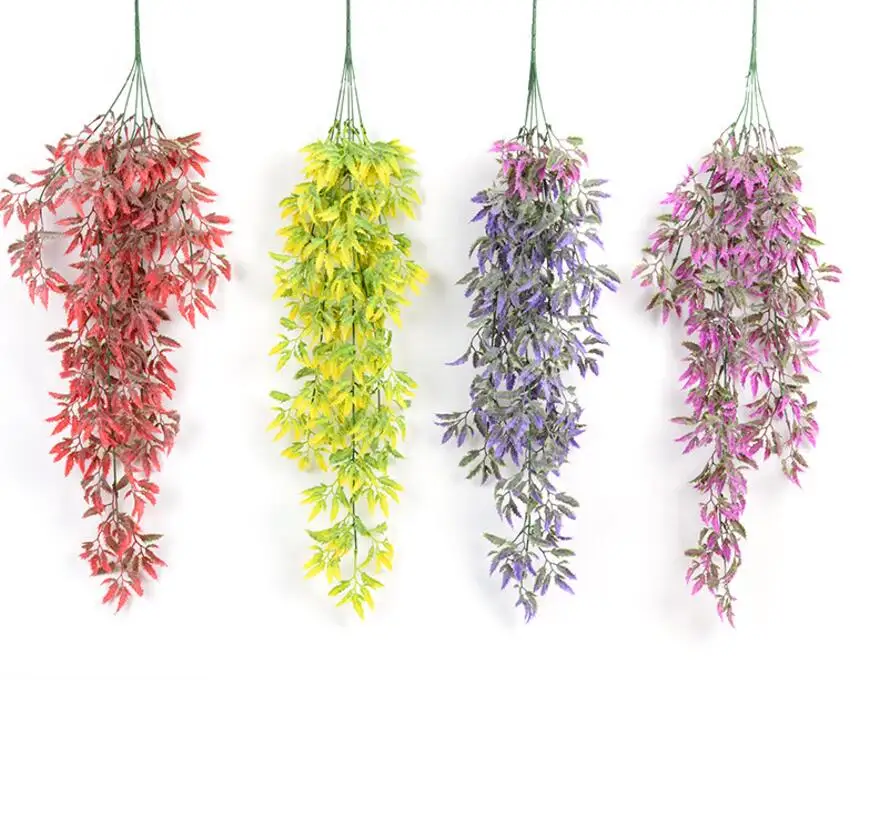 6pcs Artificial Hanging Bamboo leaf Vine Ivy Garland For Plant Wall