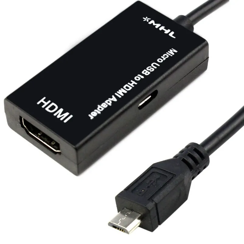  Top Quality New Micro USB to HDMI TV MHL Adapter Cable for Samsung for MOTO for HTC One for Android Mobile Phone MAX Full HD 