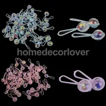 

50pcs Lovely Mini Rattles Boy Girl Baby Shower Party Favor Christening Cake Table Decor