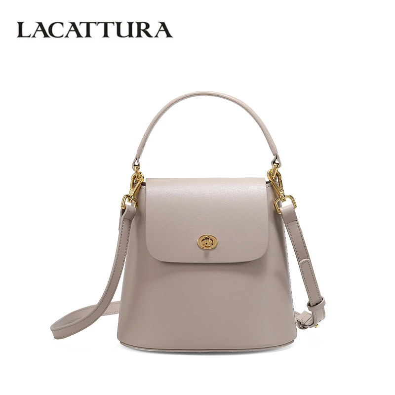 LACATTURA النساء دلو حقيبة جديد 2019 صغيرة حقائب كتف مصمم حقيبة يد السيدات حقيبة ساع الأزياء Crossbody للنساء