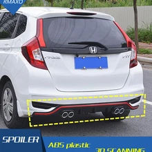 Для Honda fit Jazz Body kit спойлер- для fit Jazz 4CK ABS задний спойлер передний бампер диффузор защитные бамперы