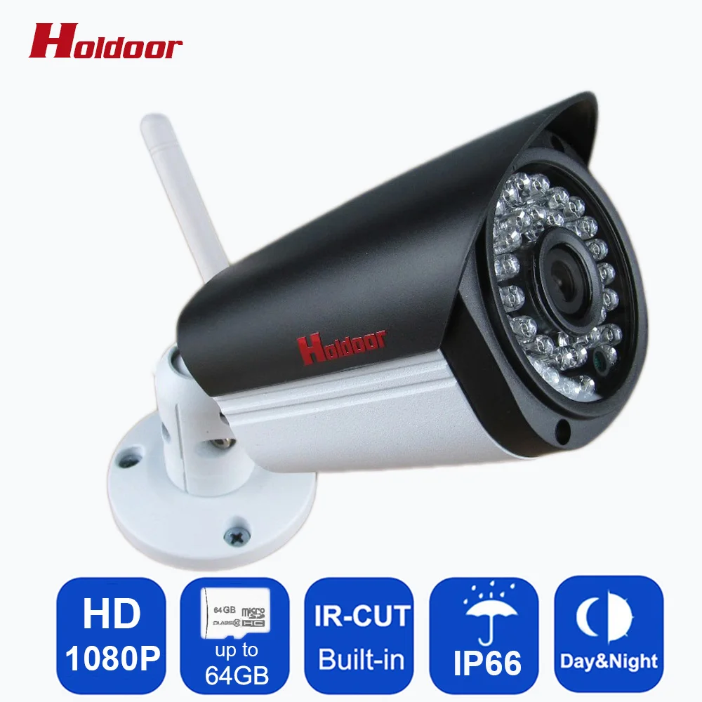 Outdoor Waterproof Wireless IP Camera 1080P Wifi Security Network cam IR Cut Bullet CCTV Night Vision IR Support 64G SD Card 1920 1080p 2 0mp 8gb sd card ip camera wireless wifi cctv camera pan tilt night vision security camera p2p cam with ir cut