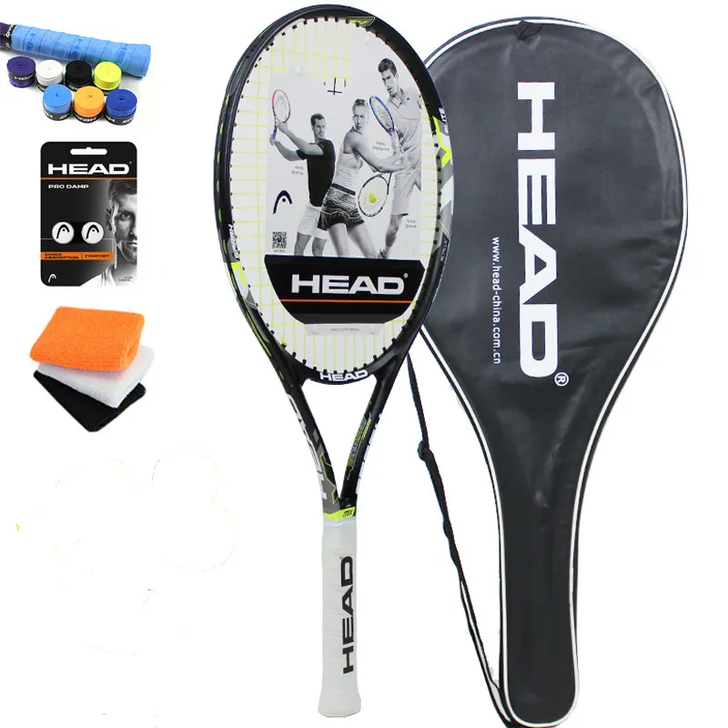 

Head tennis racket Tenis Masculino Tenis Raketi high quality carbon composite Raquete De Tenis with strung for young Bracers