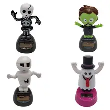 Автомобиль украшения Хэллоуин Shook голова куклы солнечные Bobble танцор автомобили аксессуары для интерьера приборной панели автомобиля Декор Игрушки