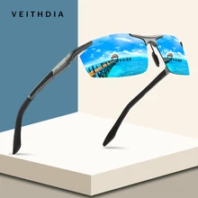 VEITHDIA, алюминиево-магниевые спортивные солнцезащитные очки, поляризационные, мужские, с зеркальным покрытием, для вождения, солнцезащитные очки, oculos, мужские очки, аксессуары