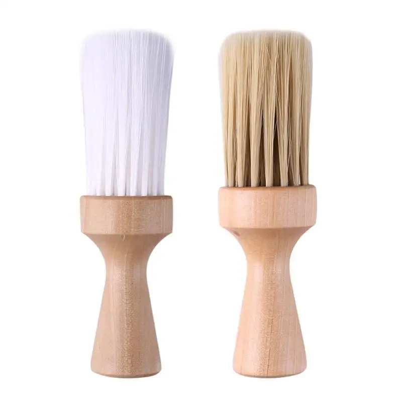 Деревянная ручка щетка для чистки волос щетка для обметания волос салон шеи парикмахерские инструменты для укладки Чистые Инструменты Рождественский подарок