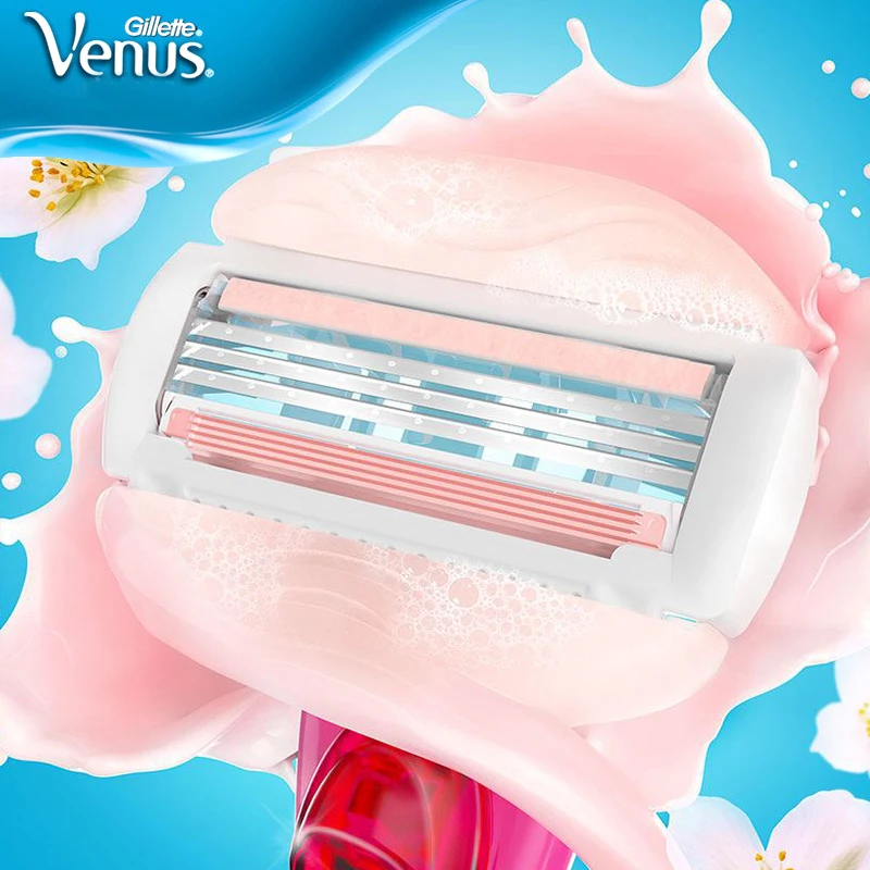Harga 3 Pcs Gillette Venus Lurus Razor Blades Penggantian Comfortglode Teh Putih Ultra Tipis 3 Lapisan Pisau Cocok Tubuh Wanita Curve spesifikasi 3 Pcs Gillette Venus Lurus Razor Blades Penggantian Comfortglode Teh Putih Ultra Tipis 3 Lapisan Pisau Cocok Tubuh Wanita Curve