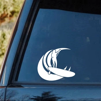 

The Girl Stands Up And Gives The Sup Surfing Car Windows Glass Wall House Car Sticker Vinyl Decal Sticke