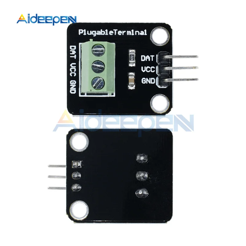 3 V-5,5 V DS18B20 модуль датчика температуры комплект водонепроницаемый цифровой датчик кабель из нержавеющей стали зонд терминал адаптер для Arduino