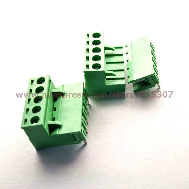 

PHISCALE 5 set 90 degrees, Right Angle PCB Terminal Blocks 5.08mm 5pin 300V 15A