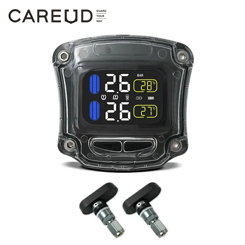 CAREUD M3 B Newest Wireless Motorcycle TPMS Tire Pressure Monitoring