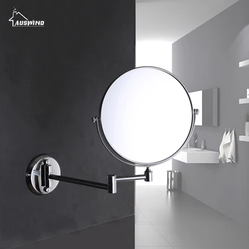 

AUSWIND European Style Antique Copper New Arrival Wall Mounted Finished Bathroom Accessories Mirror Adjustable Distance Sj15