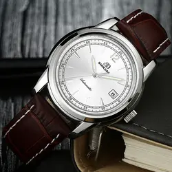 Автоматическая для мужчин часы запас хода BINKADA Элитный бренд Топ пояса из натуральной кожи деловые мужской relogio masculino