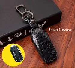 Key Holder чехол Брелок углеродного волокна узор Smart 3 4 5 Кнопка для Opel Astra Buick Encore envision автомобиля стайлинг Обложка