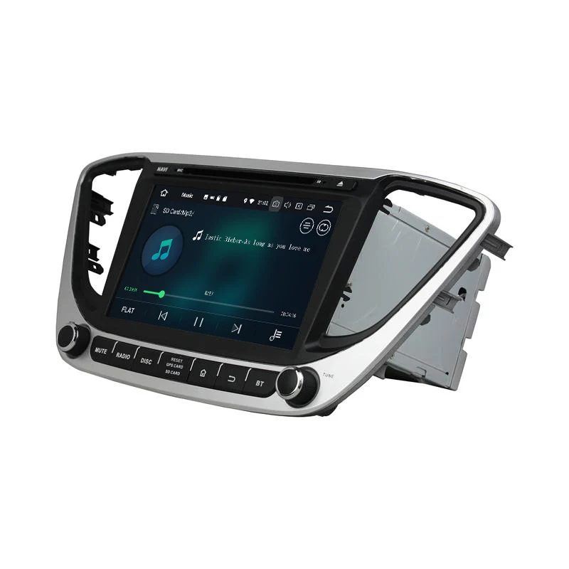 Excellent OTOJETA Android 8.0 car DVD octa Core 4GB RAM 32GB rom IPS screen multimedia player for hyundai Verna accent solaris 2017 gps 1
