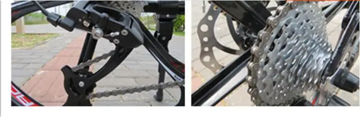 Flash Deal Kalosse Soft-tail frame  folding mountain bicycle   26*2.125 Tires  Hydraulic brakes  21/24/27/30speed , tyre dirt bike 11
