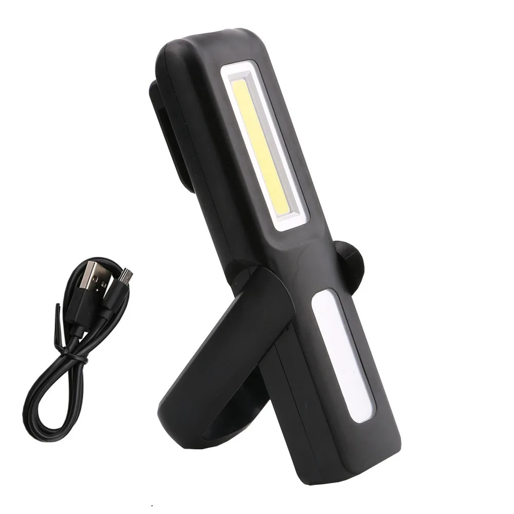 USB Rechargeable Flashlight XPE+COB LED Flash Light Work Lamp Torch Linterna Built in