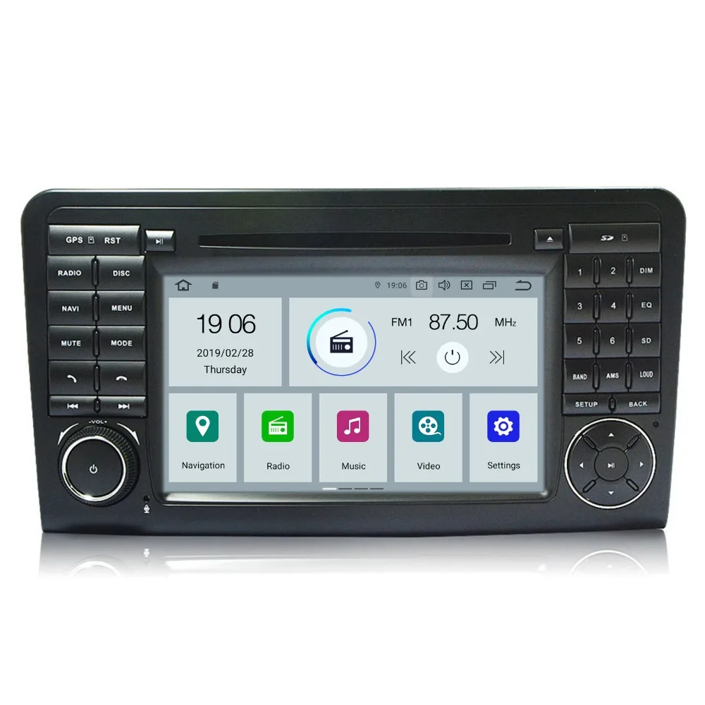 COIKA " Andorid 9,0 Системы автомобильный DVD gps радио для Benz W164 M300/ML350 X164 GL420/GL450/GL500 Сенсорный экран 2+ 16G Оперативная память DVR SWC BT