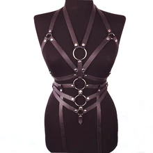 2 в 1 жгут ручной работы Холтер кожаный ремень женский жгут девушка косплей бра «диско» нагрудный ремень ремни