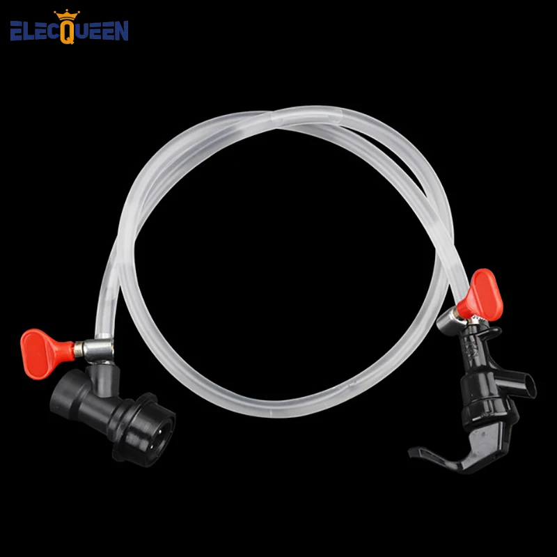 

Food grade PVC 7*9mm beer line with Picnic Tap + Liquid ball lock Disconnect for home brew keg + 2pc Hose Clamps with Red Handle