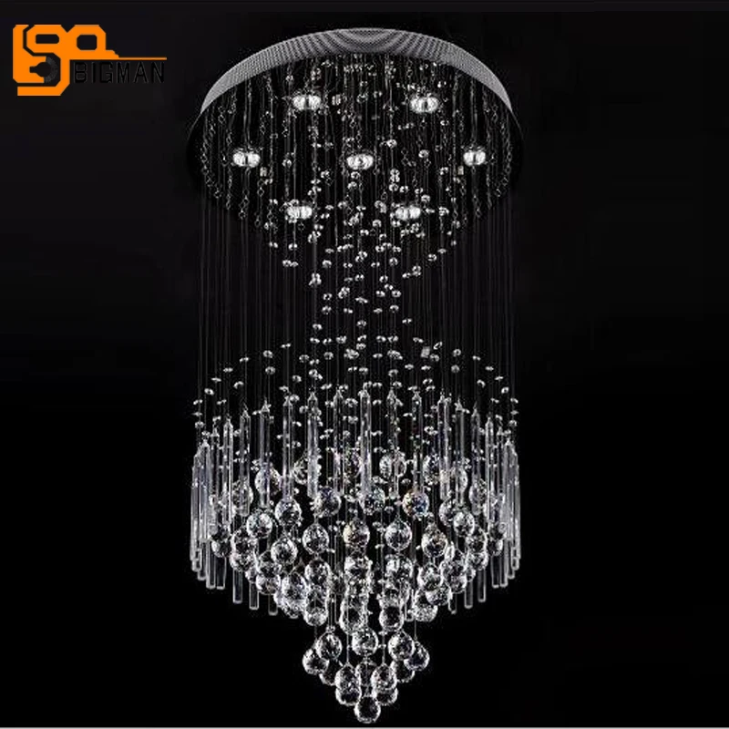 

new design flush mount crystal light chandelier living room lamp lustre LED lighting