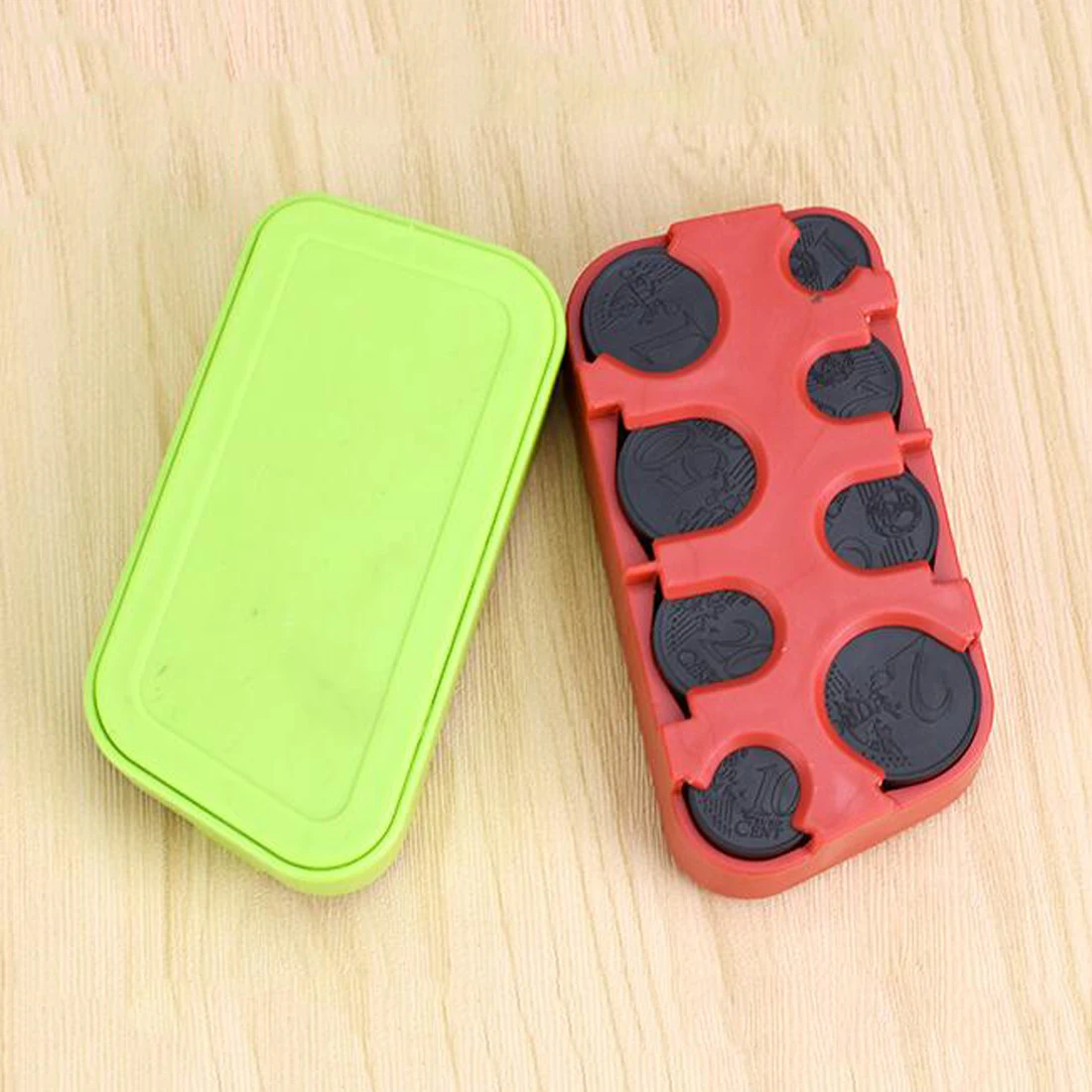 Dewtreetali Auto Coin Holder Storage Box Car styling Car Euro Coin Case