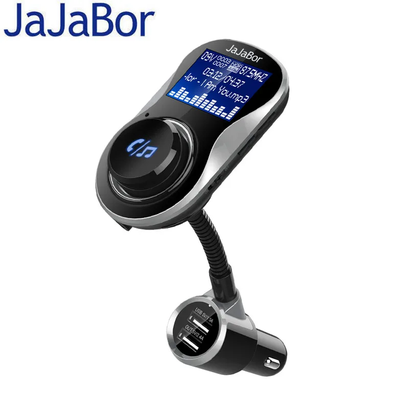 JaJaBor Bluetooth Car Kit Handsfree Wireless FM Transmitter Modulator