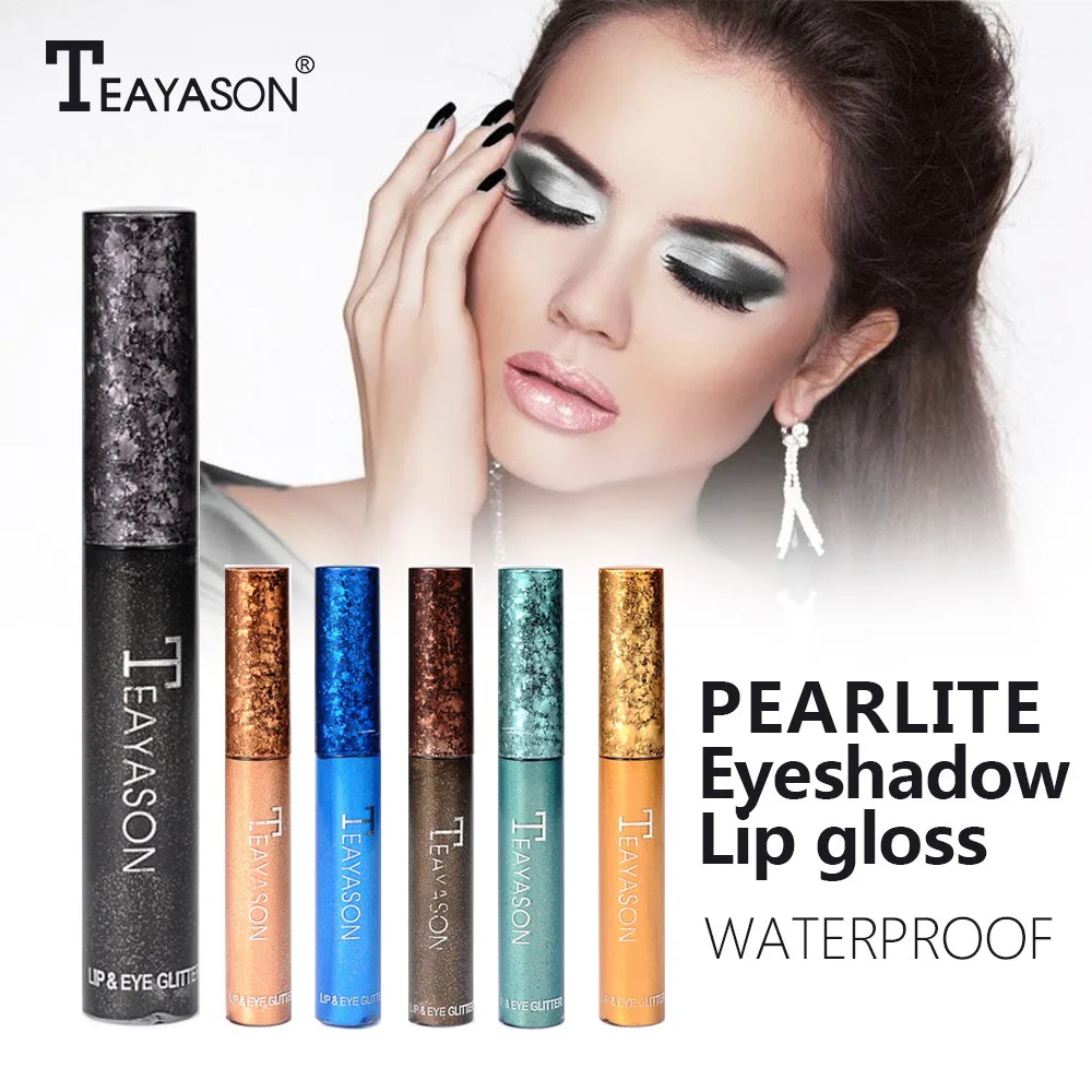 

Super Sparkly And Pigmented Metallic Glitter Glow Eyeshadow Comestics Lip Gloss Lasting Liquid Eye Shadow Gift Dropshipping