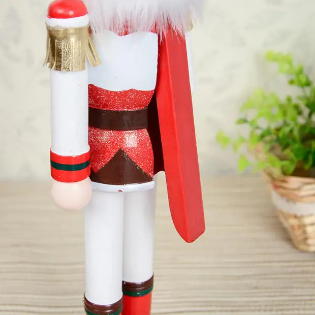 38 см высокий рождественский Щелкунчик для девочек Клубника конфеты Винтаж немецкий деревянный стол грецкий орех игрушка Zakka куклы