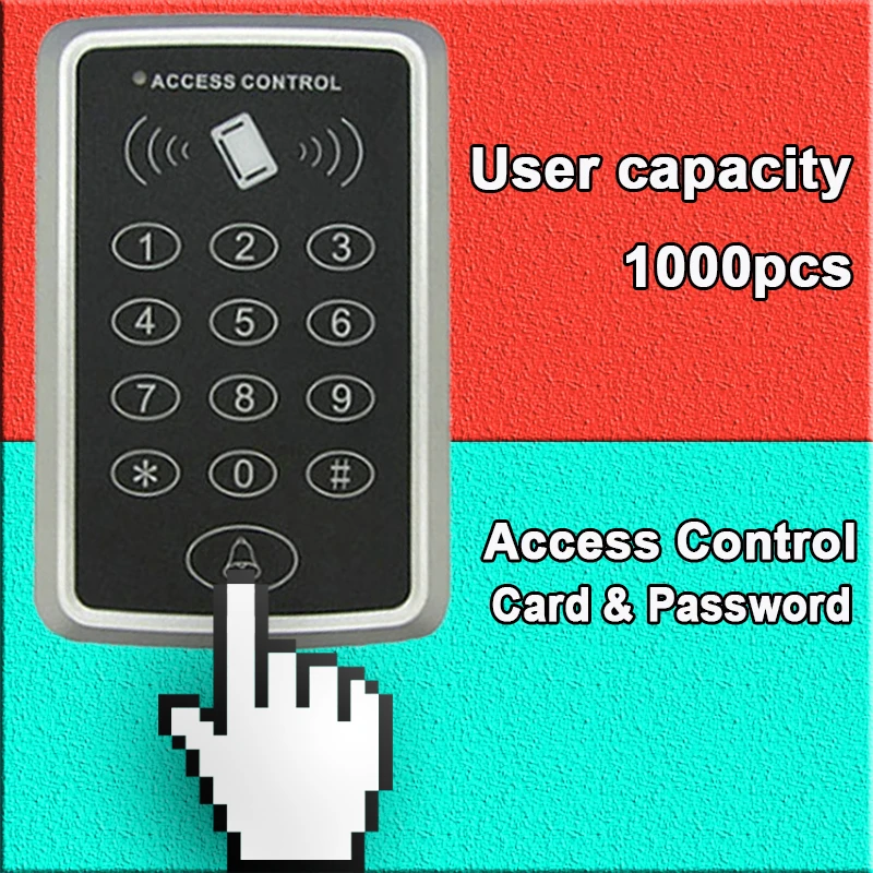 E0001 Высокое качество двери Клавиатура доступа RFID EM бесконтактных цифровой замок клавиатура открытый непромокаемые ID Card Reader распродажа