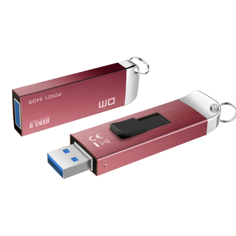 Free shipping DM PD021 16GB 32GB 64GB 128GB 256GB USB Flash Drives Metal USB 3.0 High-speed write from 10mb/s-60mb/s