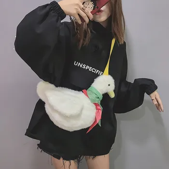 

Women Bags for Women Cute Duck Plush Handbag Girls Cartoon Messengers Bags Fashion Animals Shape Crossbody Bags @C10