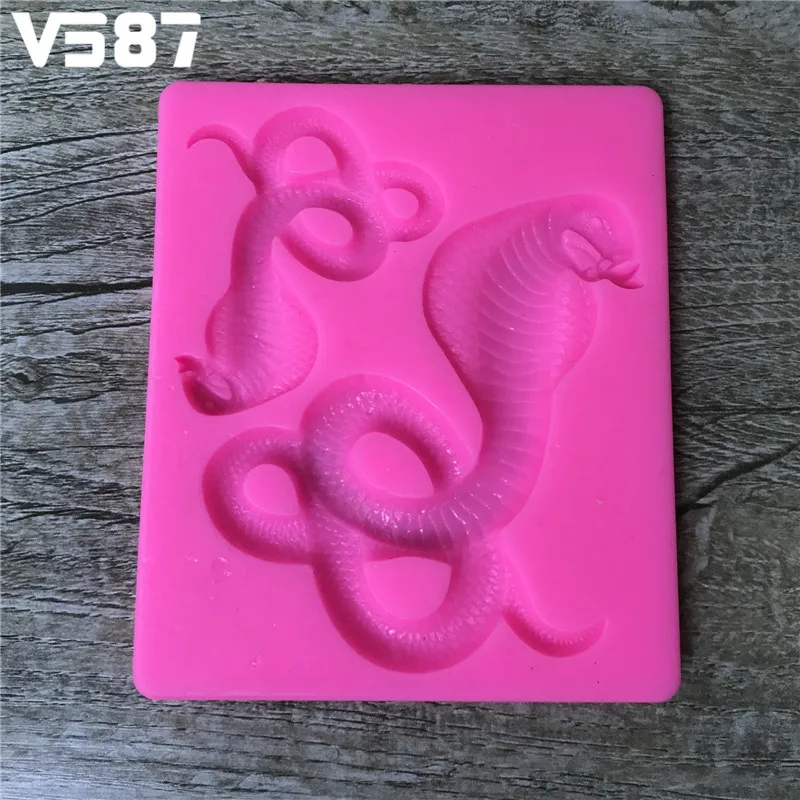 Snake Silicone Mold DIY Cake Fondant Decorating Tools Cookies Chocolate
