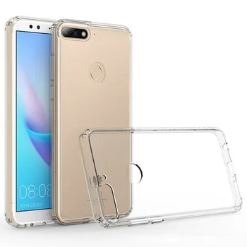 

30pcs/lot For Huawei Y7 Prime 2018 Nova 2i TPU+PC Anti-Knock Cover Crystal Clear Acrylic Hard Case For Huawei Mate 10 Lite Pro