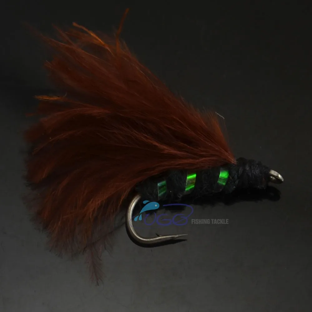 5a rust red marabou fly