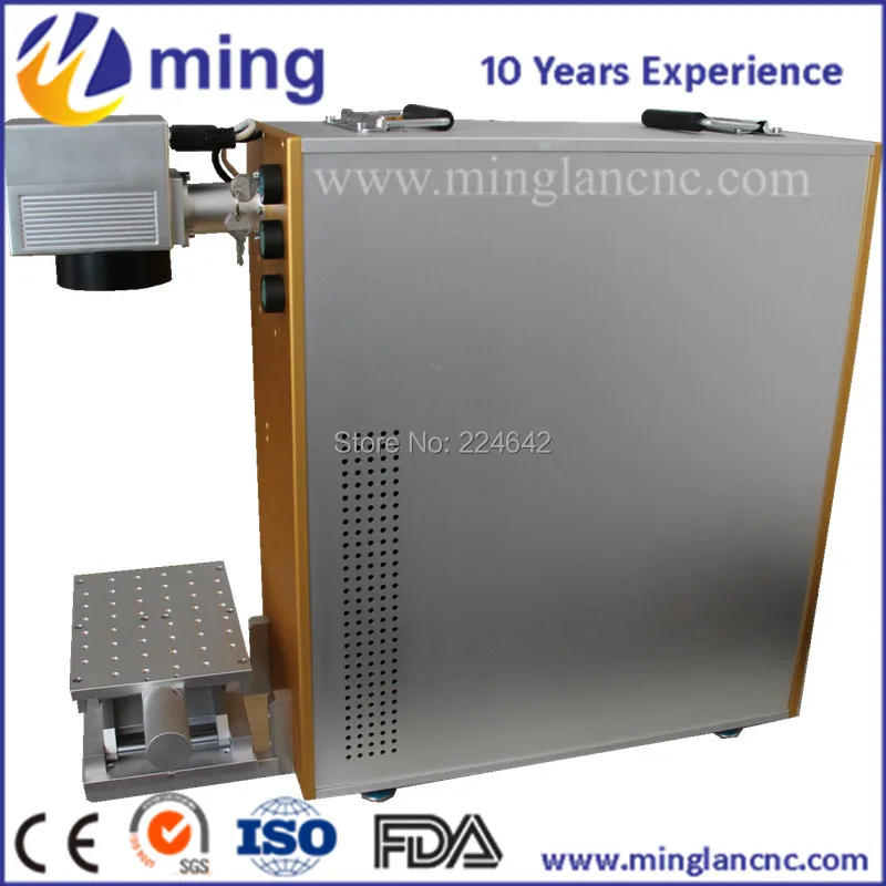 

20W Desktop Mini Portable Fiber Laser Marking Machine For Food Package Pen KeyBoard , Mini Laser Engraving