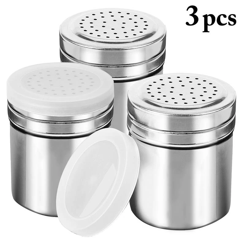 Stainless Steel Spice Bottle Cruet Salt Pepper Seasoning Condiment Box BBQ Stainless Steel Spice Bottle Cruet Salt Pepper Seasoning Condiment Box BBQ