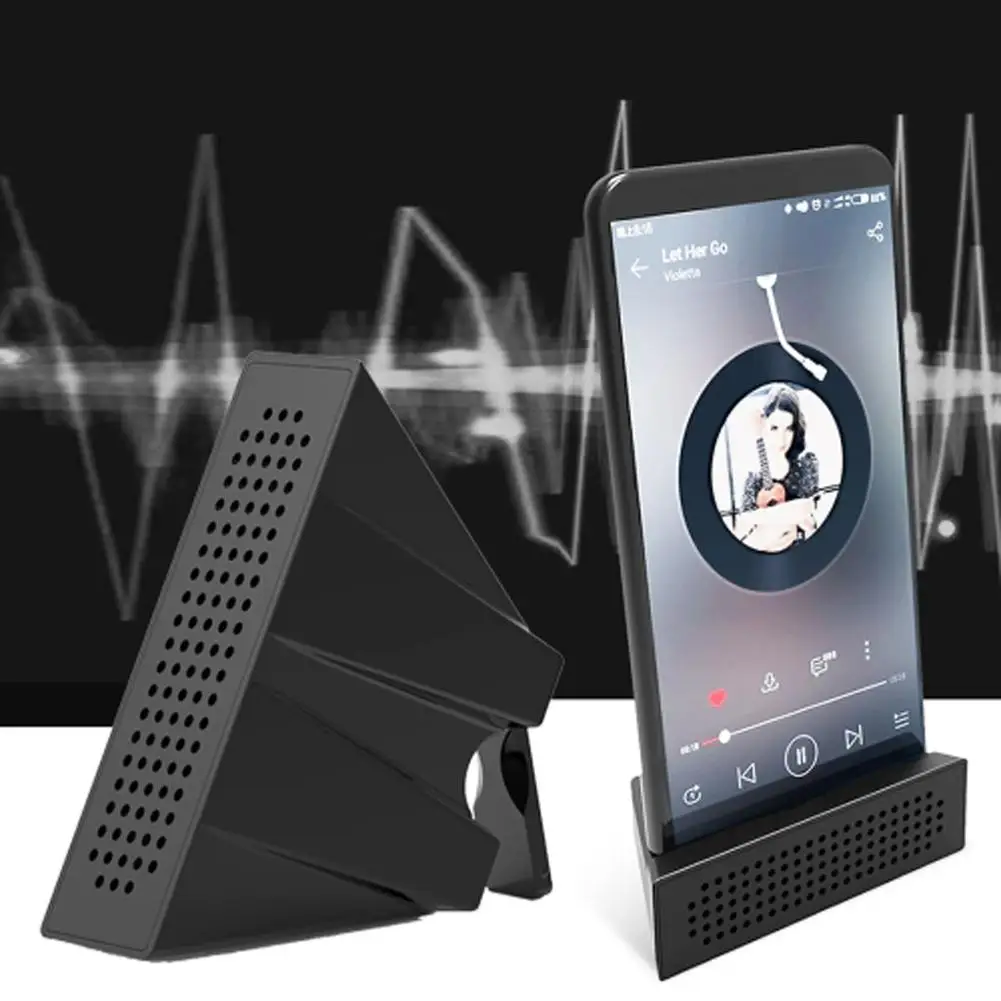 

Sound Amplifier Speaker Stand Portable Desk Sound Reinforcement Bracket for Android iPhone r29