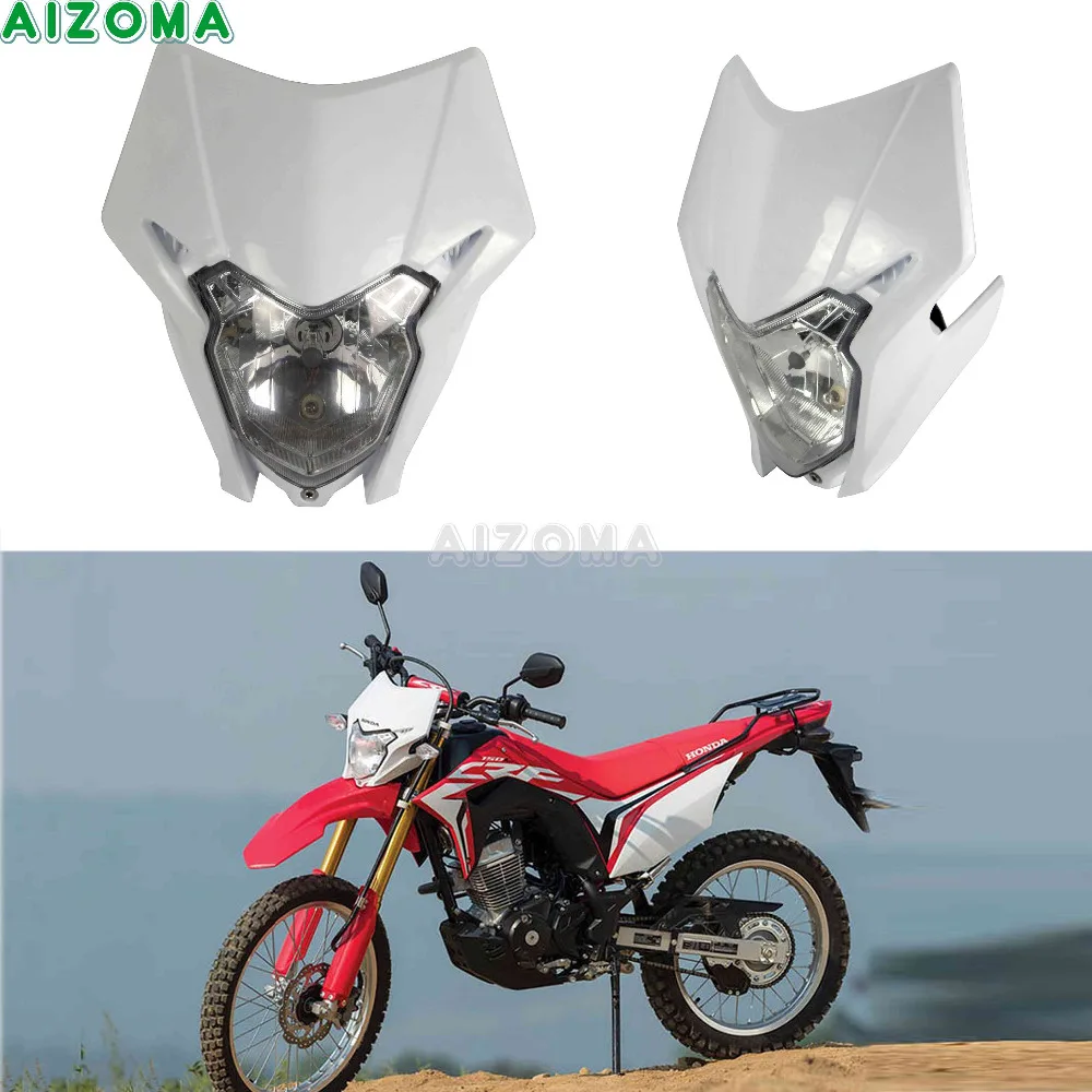 

Motocross Dirt Racing Bike 12V 35W Halogen Headlight Fairing Universal For Honda CRF 150L 250L 450 250 125