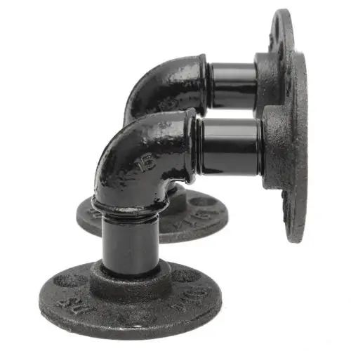

1 PCS Industrial Pipe Shelf Bracket Retro Hanging Floating Storage Shelves 4x4" pipe shelf bracket