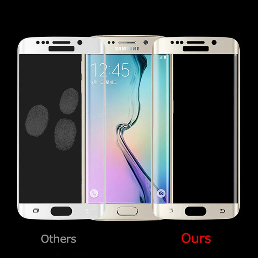 Защитное 3d стекло изогнутое закаленное для Samsung Galaxy S6 Edge Plus/Samsung 9H|Защитные стёкла