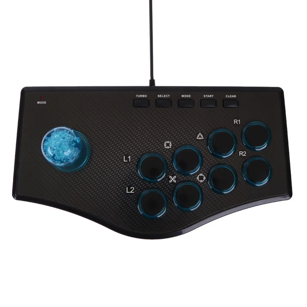 comprar USB Joystick de Arcade Luta da Vara Roqueiro Gamepad Controlador Para Android Plug And Play Jogo de Luta de Rua Para PS3 PC