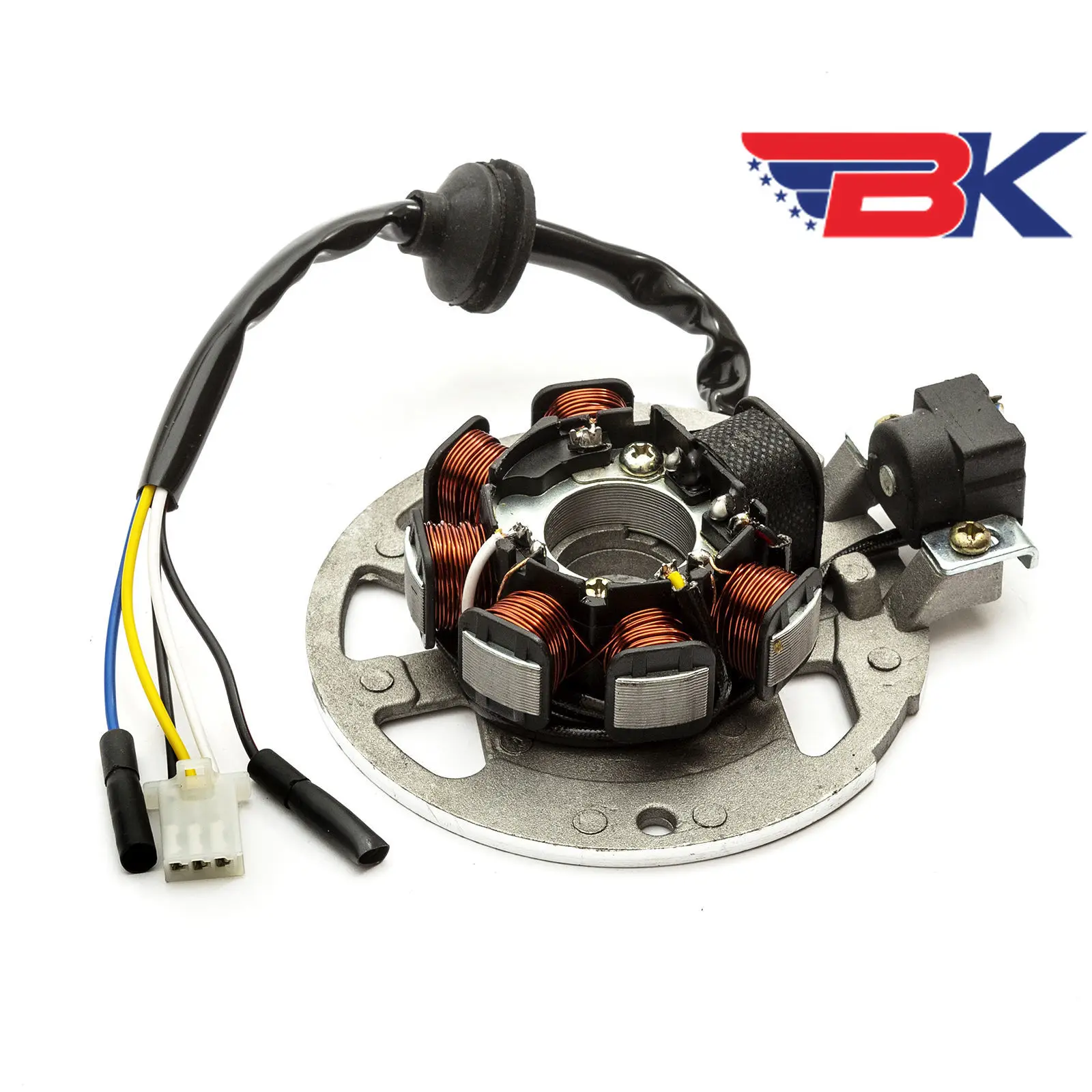 7 катушек 5 проводов магнитный статор зажигания Keeway Fact Hurricane Matrix RY8 PGO 50cc 90cc 2