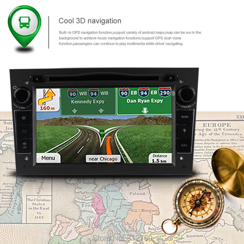 Cheap Octa core 1024*600 Android 6.0 Car DVD GPS For OPEL ASTRA VECTRA ANTARA ZAFIRA CORSA With Radio Stereo Head unit WiFi 3G DVR OBD 9