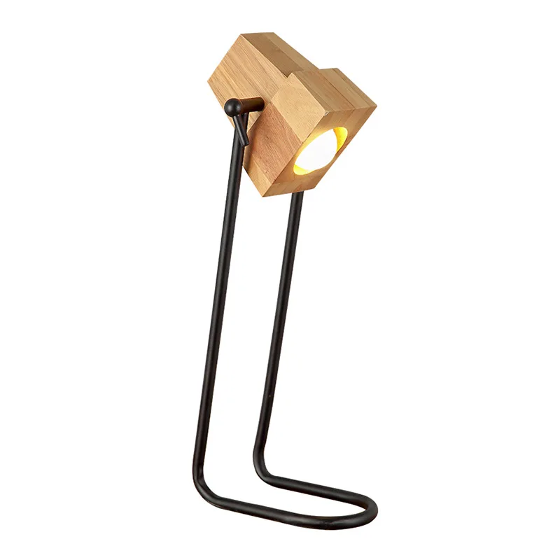 

SETTEMBRE Modern Table Lamp Wood Metal Lamps Black Lamps for Bedroom Living Room Reading Lamps Rocker Switch with US Plug