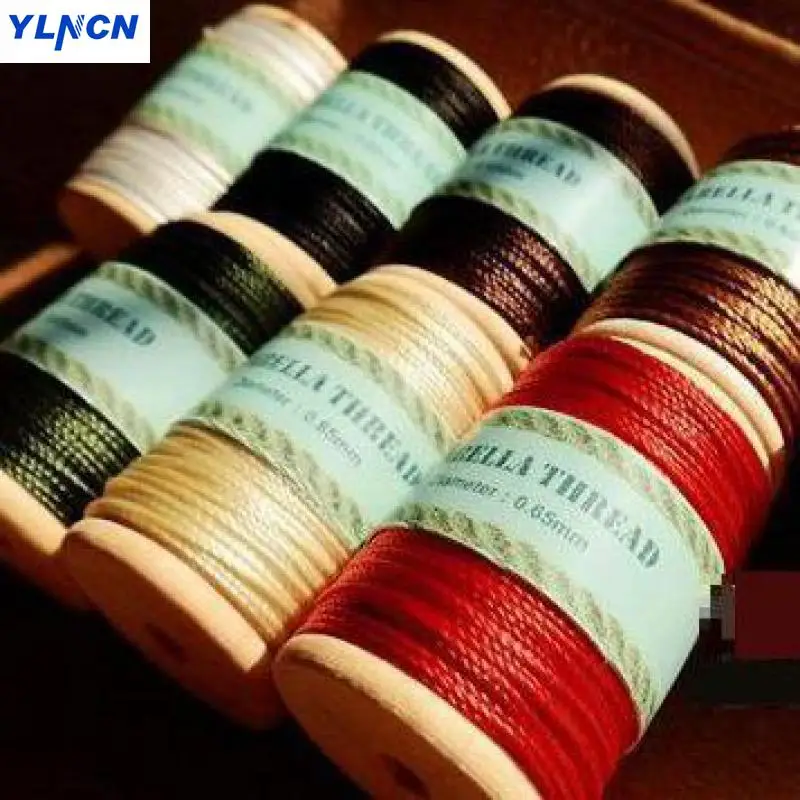 

Isabella Round Wax Line 0.65mm leather hand stitching 70 meters/roll Leather Hand Sewing