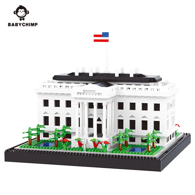 

2300pcs World Famous Architecture Series USA The White House Model Building Blocks Bricks Collection Toy Compatible City